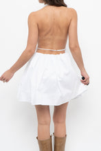 Load image into Gallery viewer, ZARA x Deadstock White Cotton Halter Mini Dress (M)