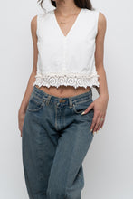 Load image into Gallery viewer, DEREK LAM CROSBY x Cream Cotton Crop (S)