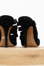 Load image into Gallery viewer, ALEXANDER WANG x Black Soft Suede Strappy Stilletos (9)