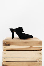 Load image into Gallery viewer, ALEXANDER WANG x Black Soft Suede Strappy Stilletos (9)