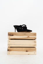 Load image into Gallery viewer, ALEXANDER WANG x Black Soft Suede Strappy Stilletos (9)
