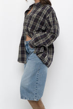 Load image into Gallery viewer, Vintage x WINDRIVER Dark Grey Cotton Plaid Buttonup (XS-L)