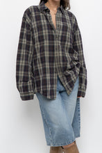 Load image into Gallery viewer, Vintage x WINDRIVER Dark Grey Cotton Plaid Buttonup (XS-L)