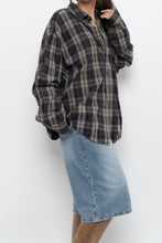 Load image into Gallery viewer, Vintage x WINDRIVER Dark Grey Cotton Plaid Buttonup (XS-L)