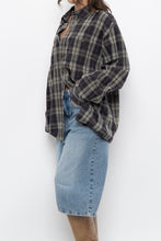 Load image into Gallery viewer, Vintage x WINDRIVER Dark Grey Cotton Plaid Buttonup (XS-L)