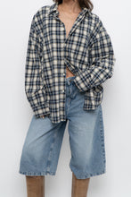 Load image into Gallery viewer, Vintage x Gap Navy Plaid Cotton Oversized Buttonup (XS-L)