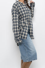 Load image into Gallery viewer, Vintage x Gap Navy Plaid Cotton Oversized Buttonup (XS-L)