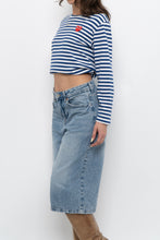 Load image into Gallery viewer, COMMES DES GARCONS x Blue Striped Cotton Long Sleeve (XS-M)