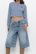 Load image into Gallery viewer, COMMES DES GARCONS x Blue Striped Cotton Long Sleeve (XS-M)