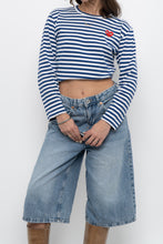 Load image into Gallery viewer, COMMES DES GARCONS x Blue Striped Cotton Long Sleeve (XS-M)