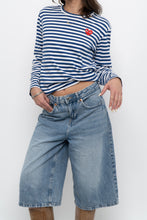 Load image into Gallery viewer, COMMES DES GARCONS x Blue Striped Cotton Long Sleeve (XS-M)