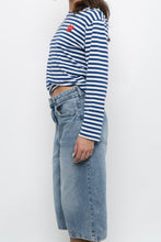 Load image into Gallery viewer, COMMES DES GARCONS x Blue Striped Cotton Long Sleeve (XS-M)