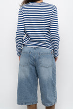 Load image into Gallery viewer, COMMES DES GARCONS x Blue Striped Cotton Long Sleeve (XS-M)