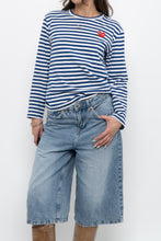Load image into Gallery viewer, COMMES DES GARCONS x Blue Striped Cotton Long Sleeve (XS-M)