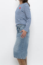 Load image into Gallery viewer, COMMES DES GARCONS x Blue Striped Cotton Long Sleeve (XS-M)