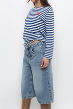 Load image into Gallery viewer, COMMES DES GARCONS x Blue Striped Cotton Long Sleeve (XS-M)