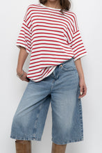 Load image into Gallery viewer, WHITE FOX x White, Red Striped Knit Tee (XS-L)