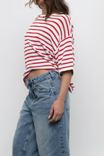 Load image into Gallery viewer, WHITE FOX x White, Red Striped Knit Tee (XS-L)