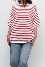 Load image into Gallery viewer, WHITE FOX x White, Red Striped Knit Tee (XS-L)