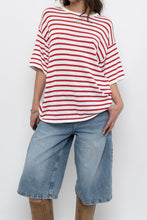 Load image into Gallery viewer, WHITE FOX x White, Red Striped Knit Tee (XS-L)