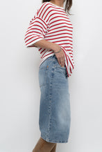 Load image into Gallery viewer, WHITE FOX x White, Red Striped Knit Tee (XS-L)