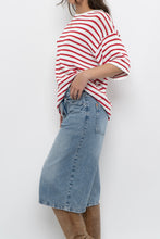 Load image into Gallery viewer, WHITE FOX x White, Red Striped Knit Tee (XS-L)