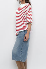 Load image into Gallery viewer, WHITE FOX x White, Red Striped Knit Tee (XS-L)