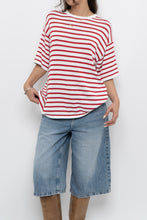 Load image into Gallery viewer, WHITE FOX x White, Red Striped Knit Tee (XS-L)