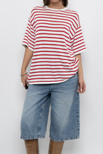 Load image into Gallery viewer, WHITE FOX x White, Red Striped Knit Tee (XS-L)