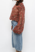 Load image into Gallery viewer, Vintage x Handknit Heathered Maroon Sweater (XS-L)