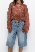 Load image into Gallery viewer, Vintage x Handknit Heathered Maroon Sweater (XS-L)