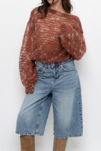 Load image into Gallery viewer, Vintage x Handknit Heathered Maroon Sweater (XS-L)