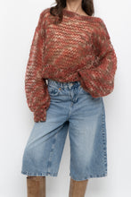 Load image into Gallery viewer, Vintage x Handknit Heathered Maroon Sweater (XS-L)