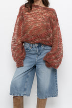 Load image into Gallery viewer, Vintage x Handknit Heathered Maroon Sweater (XS-L)