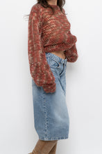 Load image into Gallery viewer, Vintage x Handknit Heathered Maroon Sweater (XS-L)