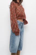 Load image into Gallery viewer, Vintage x Handknit Heathered Maroon Sweater (XS-L)