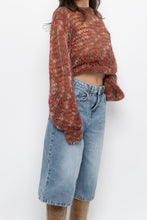 Load image into Gallery viewer, Vintage x Handknit Heathered Maroon Sweater (XS-L)