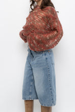 Load image into Gallery viewer, Vintage x Handknit Heathered Maroon Sweater (XS-L)