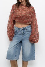 Load image into Gallery viewer, Vintage x Handknit Heathered Maroon Sweater (XS-L)