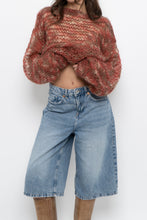 Load image into Gallery viewer, Vintage x Handknit Heathered Maroon Sweater (XS-L)
