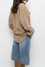 Load image into Gallery viewer, Vintage x Made in Hong Kong x GAP Beige, Orange Plaid Cotton Buttonup (S-L)