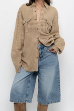 Load image into Gallery viewer, Vintage x Made in Hong Kong x GAP Beige, Orange Plaid Cotton Buttonup (S-L)
