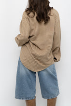 Load image into Gallery viewer, Vintage x Made in Hong Kong x GAP Beige, Orange Plaid Cotton Buttonup (S-L)