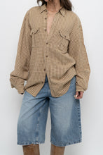 Load image into Gallery viewer, Vintage x Made in Hong Kong x GAP Beige, Orange Plaid Cotton Buttonup (S-L)