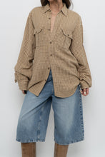 Load image into Gallery viewer, Vintage x Made in Hong Kong x GAP Beige, Orange Plaid Cotton Buttonup (S-L)