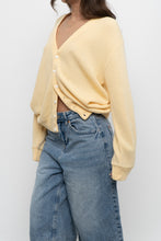 Load image into Gallery viewer, Vintage x EATON Yellow Knit Cardigan (XS-M)