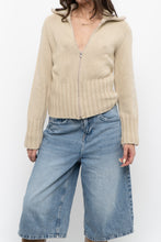 Load image into Gallery viewer, Vintage x Beige Ribbed Knit Jacket (XS-M)