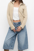 Load image into Gallery viewer, Vintage x Beige Ribbed Knit Jacket (XS-M)