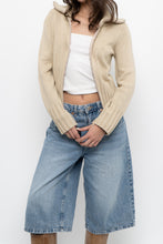 Load image into Gallery viewer, Vintage x Beige Ribbed Knit Jacket (XS-M)