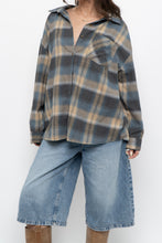 Load image into Gallery viewer, Vintage x TATTOO Blue Plaid Lightweight Flannel (XS-L)